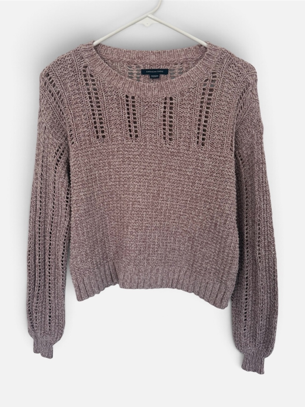 American Eagle Light Purple Knit Pullover Sweater Soft Cozy Casual | Women’s XS